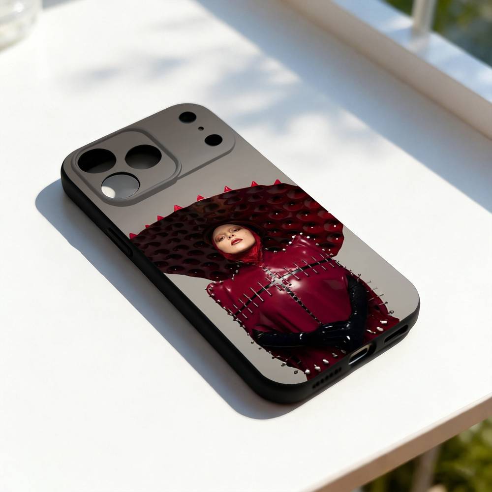 

L-LADY MAYHEM GAGA Phone Case For iPhone 17,16,15,14,13,12,11,Pro,Max,Plus,E,SE4,Air,Mini Black Precise Hole Matching iPhone16plus