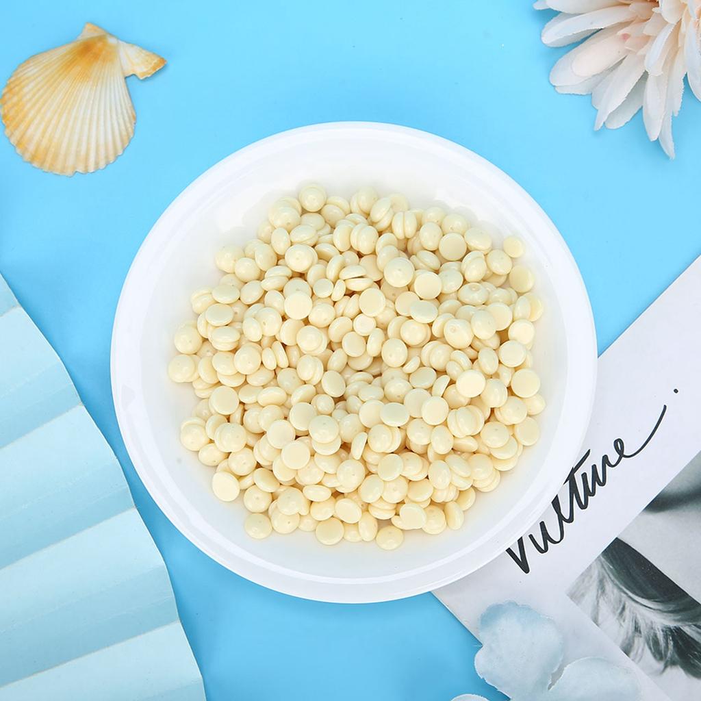 500g Hair Removal Wax Bean Body Hair Removal Wax Bean for Face Leg ArmpitMilk White