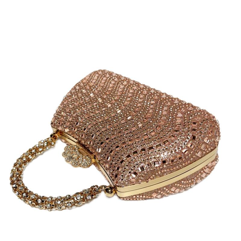 

2025 New Luxury Fashion Diamonds Women s Handbags Full Rhinestone Design Party Evening Clutch Bag Lady Wedding Shoulder Bags