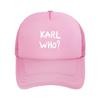 Karl Who Mesh Baseball Cap Unisex Solid Color Sun Visor Hat Summer Breathable Snapback Caps Trucker Hat Dropshipping