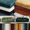 Verdickter einfarbiger Chenille-Jacquardstoff zum Nähen von Vorhängen Sofabezügen Nähstreifenmuster Textil Hautfreundlich Strukturiert