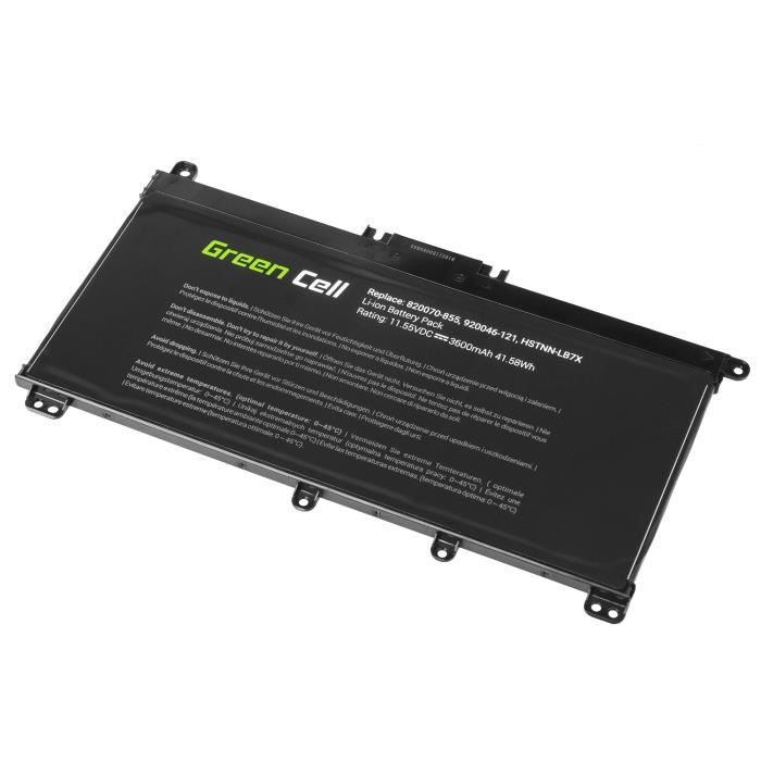 Batterie - Green Cell - TF03XL - 3400mAh - Compatible HP 14-BP 15-CC - Lithium Ion