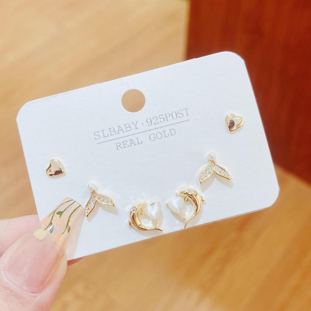 2025 S925 Sterling Silver Stud Earrings: Women's Light Luxury Cold Style Niche Metal Design