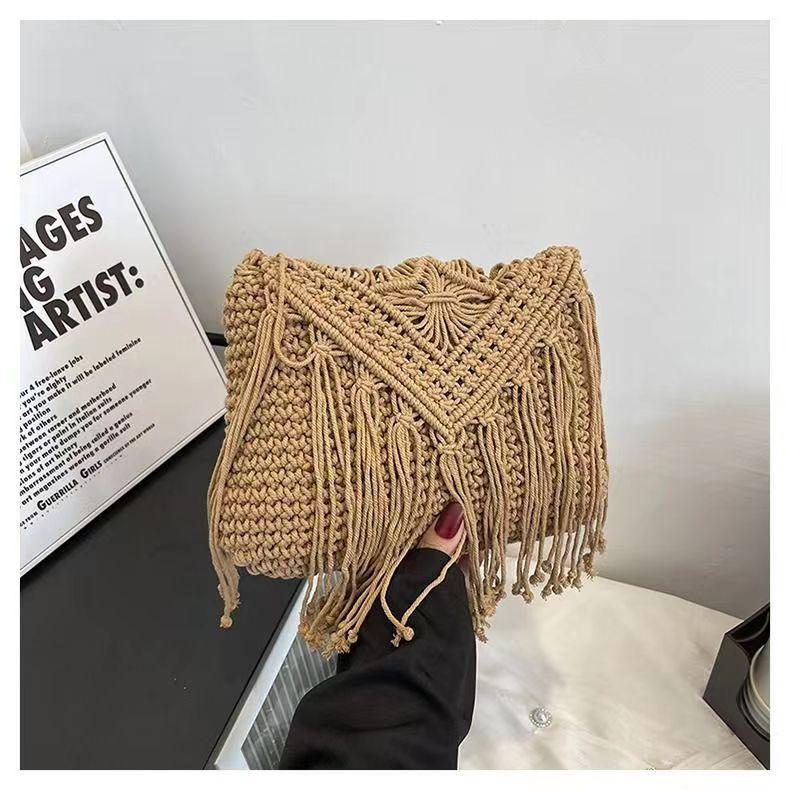 Bohemian Tassel Crossbody Beach Bag for Women