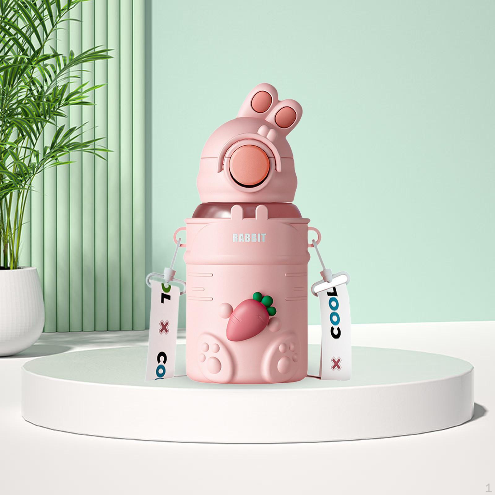 

Children s Hydration Bottle with Straw 680ml - Portable Water Container for Kids on The Go рожевий