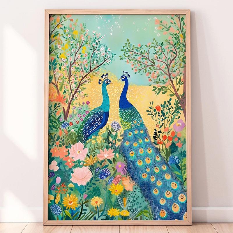 Abstract Mountain Artwork Colorful Wall Art Canvas Paintings Living Room Print Scenery Floral Art Poster and Prints Home Decor