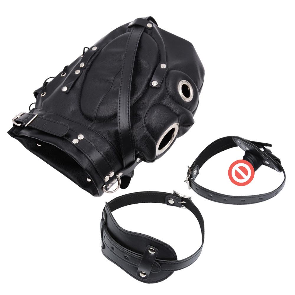 SM Head Set Mask Erotic Tempering Torture Device Phallus Mouth Plugs Adult Products Husband And Wife Alternative Sex Toys
