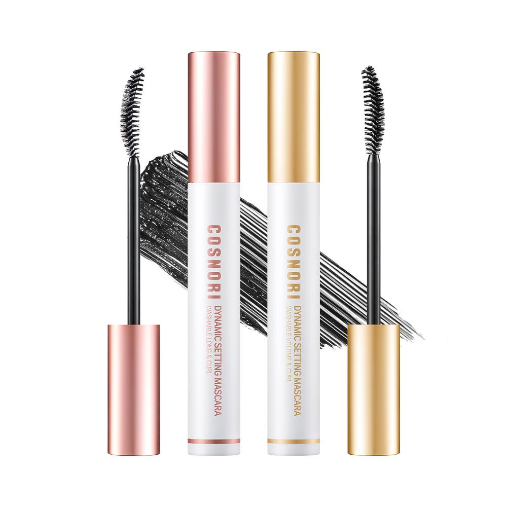 Cosnori Dynamic Setting Washable Mascara (7ml) –  Volume & Curl / Long & Curl with Lightweight Setting Formula, Korean