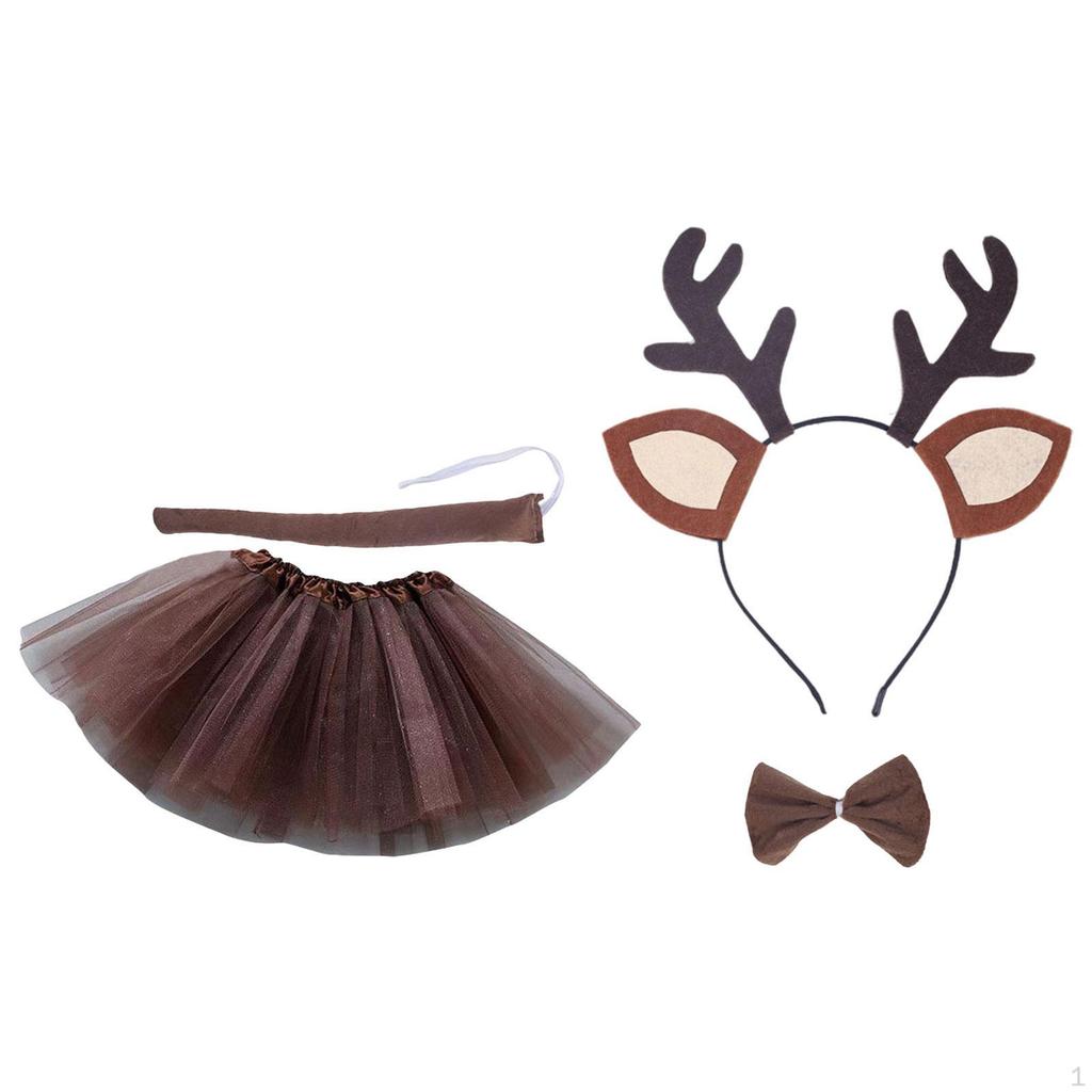Deer Costume Set with Tutu And Headband for Celebrations