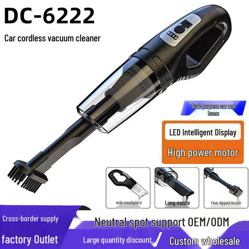Dual-Use Portable Wireless Car Vacuum: Strong Suction & Blow