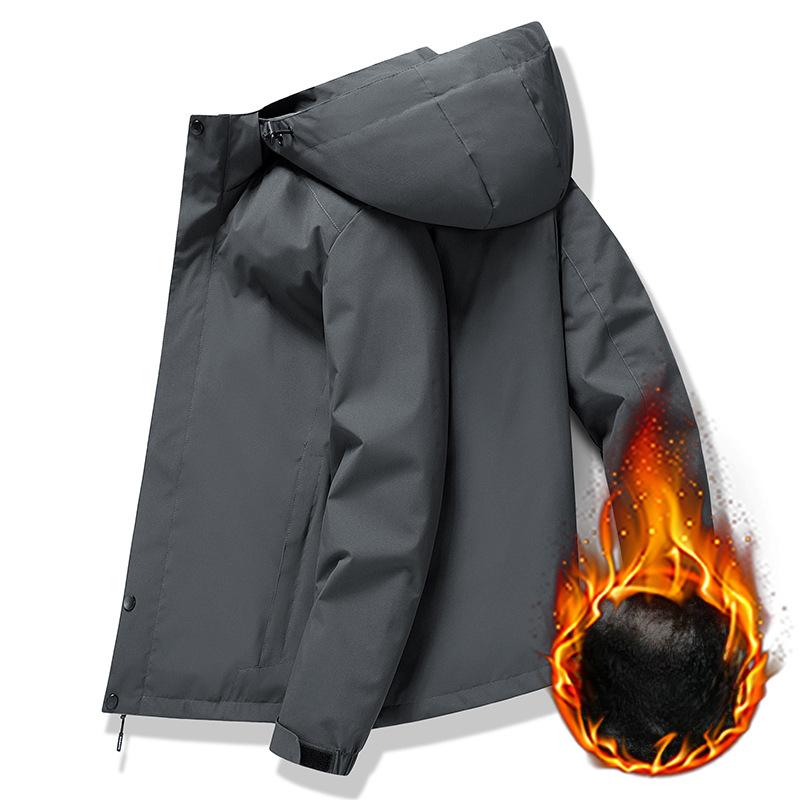 Tooling Jacket Men's Spring Hooded Jacket Men's Youth Sports Trench Coat Men's Casual Jacket