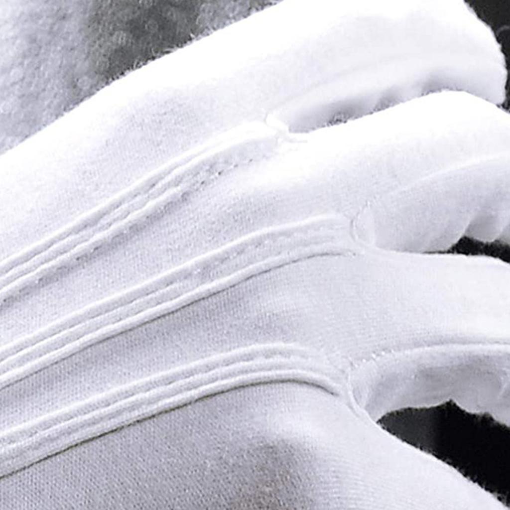 Adult White Gloves for Ceremony School Boys and Girls White Elastic Gloves for Dress Etiquette Gloves Stage Performances