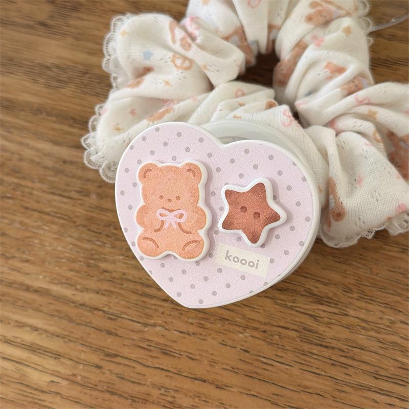 Japanese & Korean Polka Dot Heart Bear Magnetic Case for iPhone 17, 16 Pro Max, 15, 14 - New Model