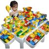 Multifunctional Large Particle Building Block Table for Kids: Educational Toy for Boys, Girls, and Babies