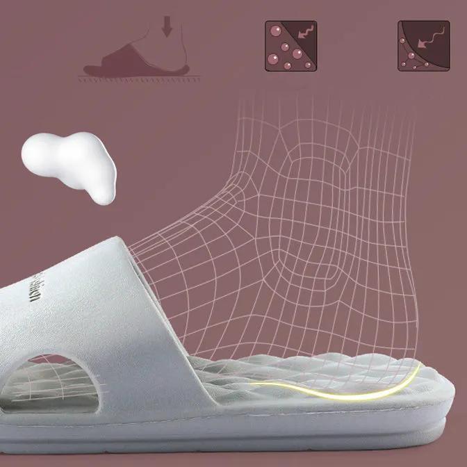 WTEMPO EVA Slippers Women Summer Thick Bottom Indoor Home Couples Bathroom Slippers Non-slip Soft Ins Cool Slippers