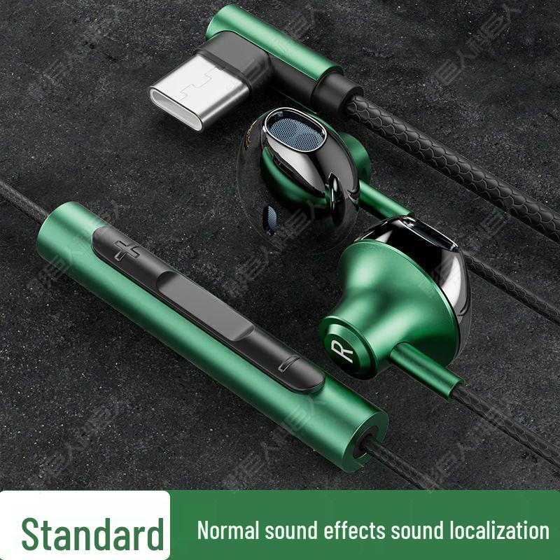 P8 Wired Metal Gaming Headset, Compatible with Apple, OPPO, Huawei Type-C Devices and Universal Computers