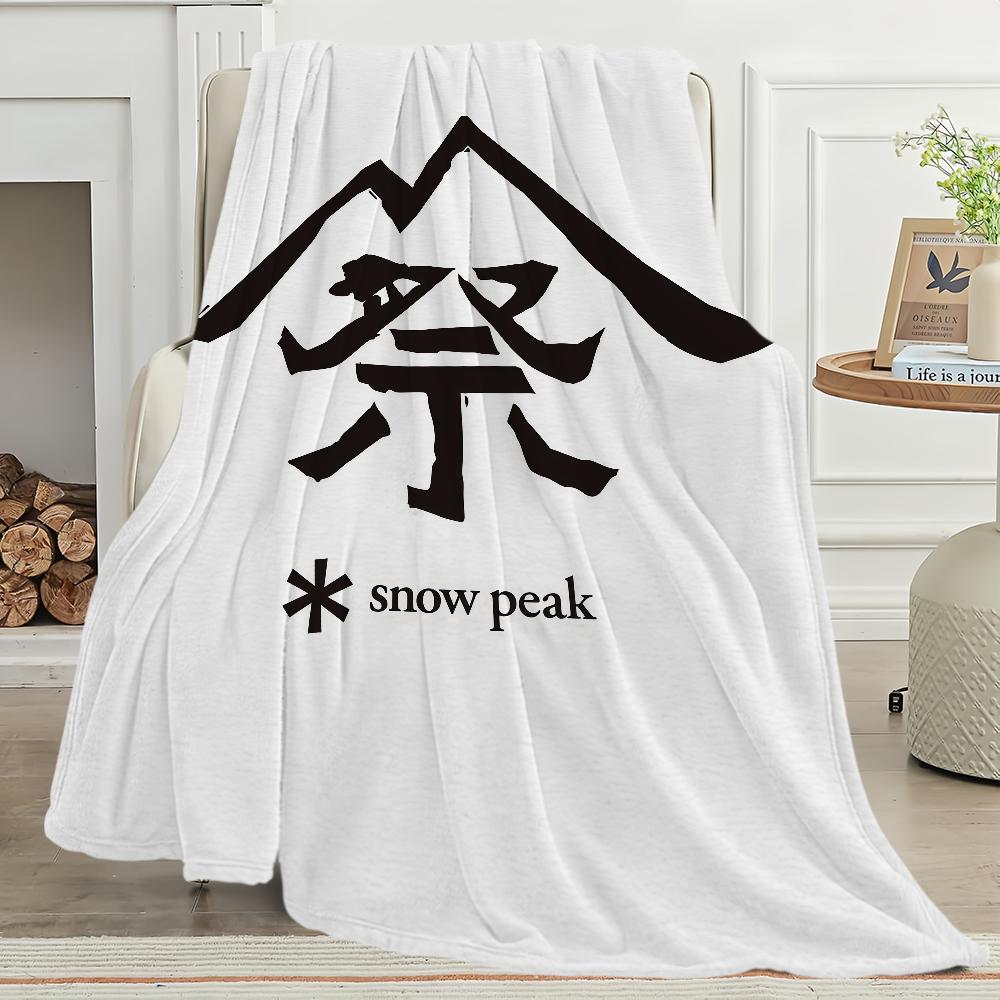 Fashion Outdoor S-Snow P-Peak Blanket Blanket for Couch Sofa Travel Home Picni Flannel Blanket birthday gift Warm Comfortable