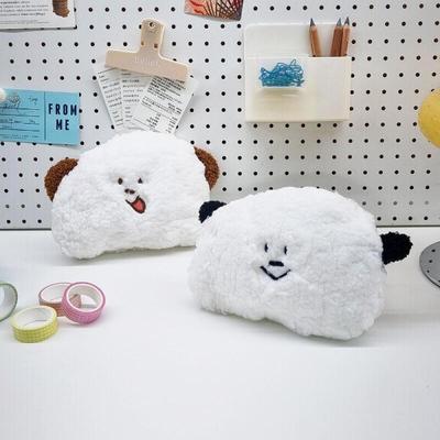 Mini Smiley Character White Pouch