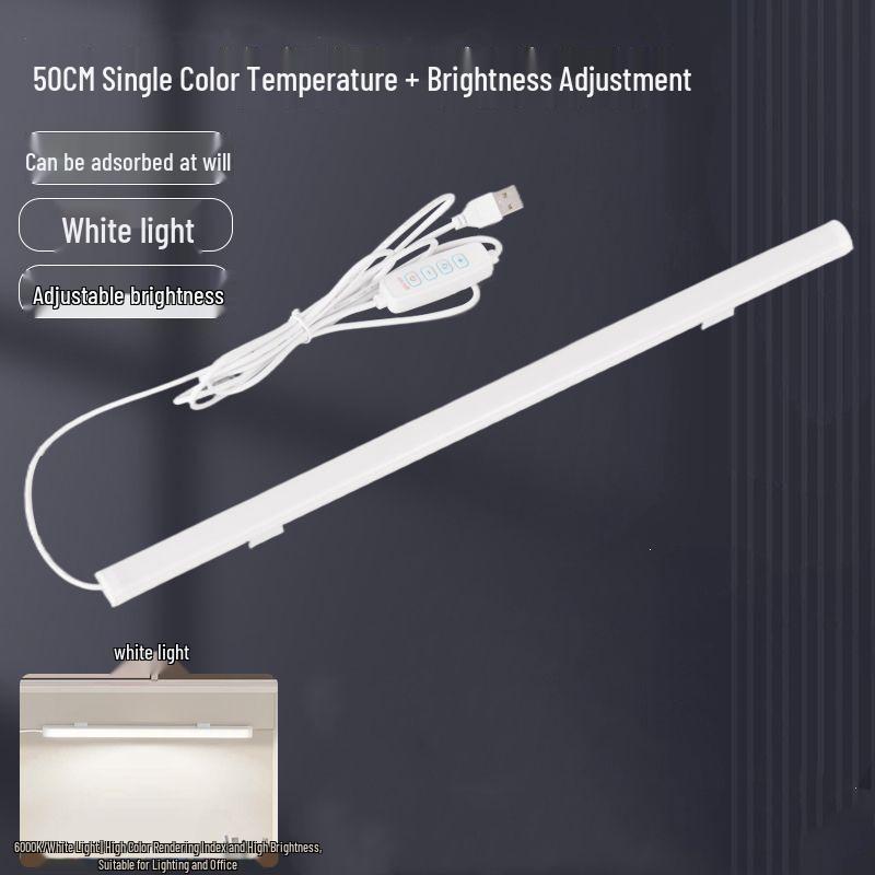 USB Bedroom Eye-Friendly LED Desk & Bedside Lamp with Magnetic Night Light Tube