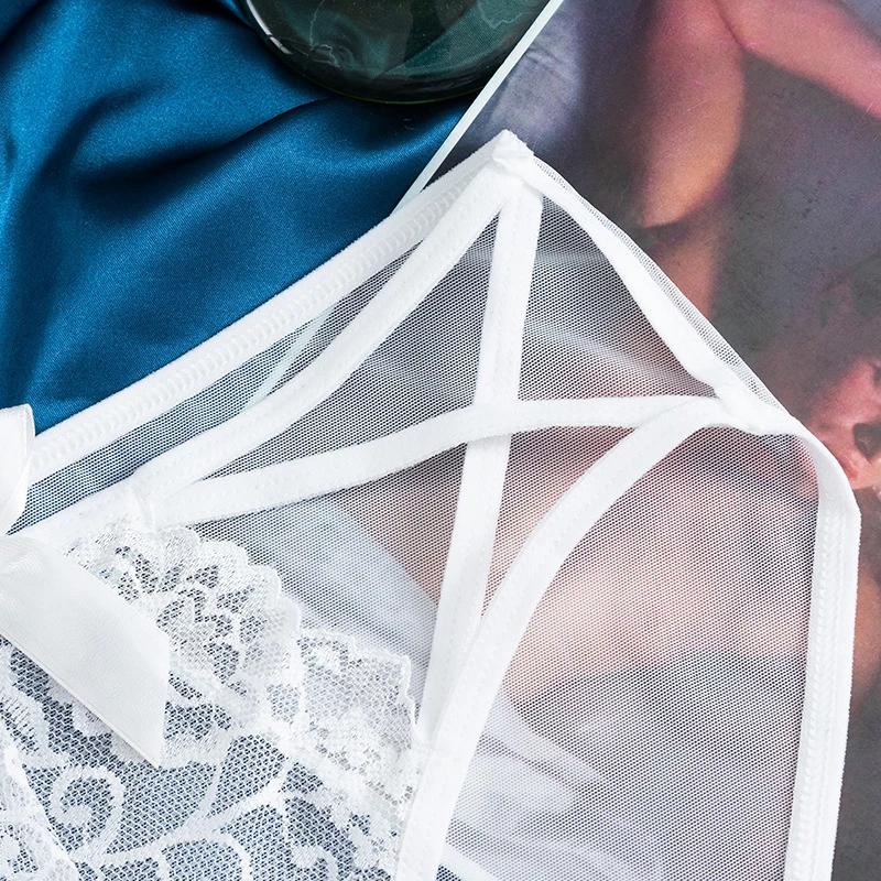 1PC Net Yarn Panties Lingerie Transparent No Trace Underwear Hollow Out Underpants Girl Ultra-thin