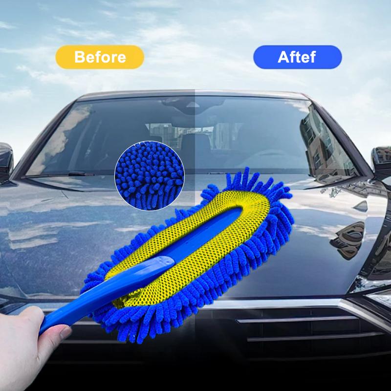 SEAMETAL Car Wax Mop Car Wash Brush Chenille Bristles Cleaning Brush Car Cleaning Tool