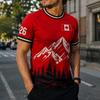 Canada Jersey Football Tees O-neck Summer Short Sleeve Unisex Streetwear Shirts Casual Men Women T-shirt Print Tops
