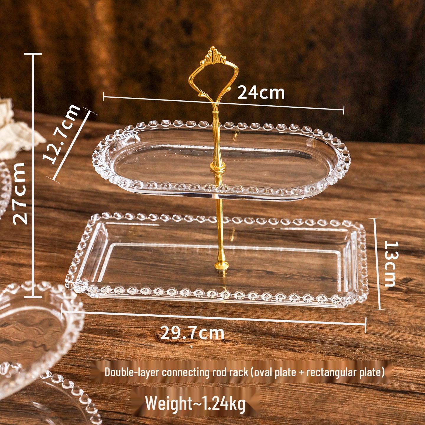 

Elegant Glass Multi-Tier Dessert & Snack Display Stand