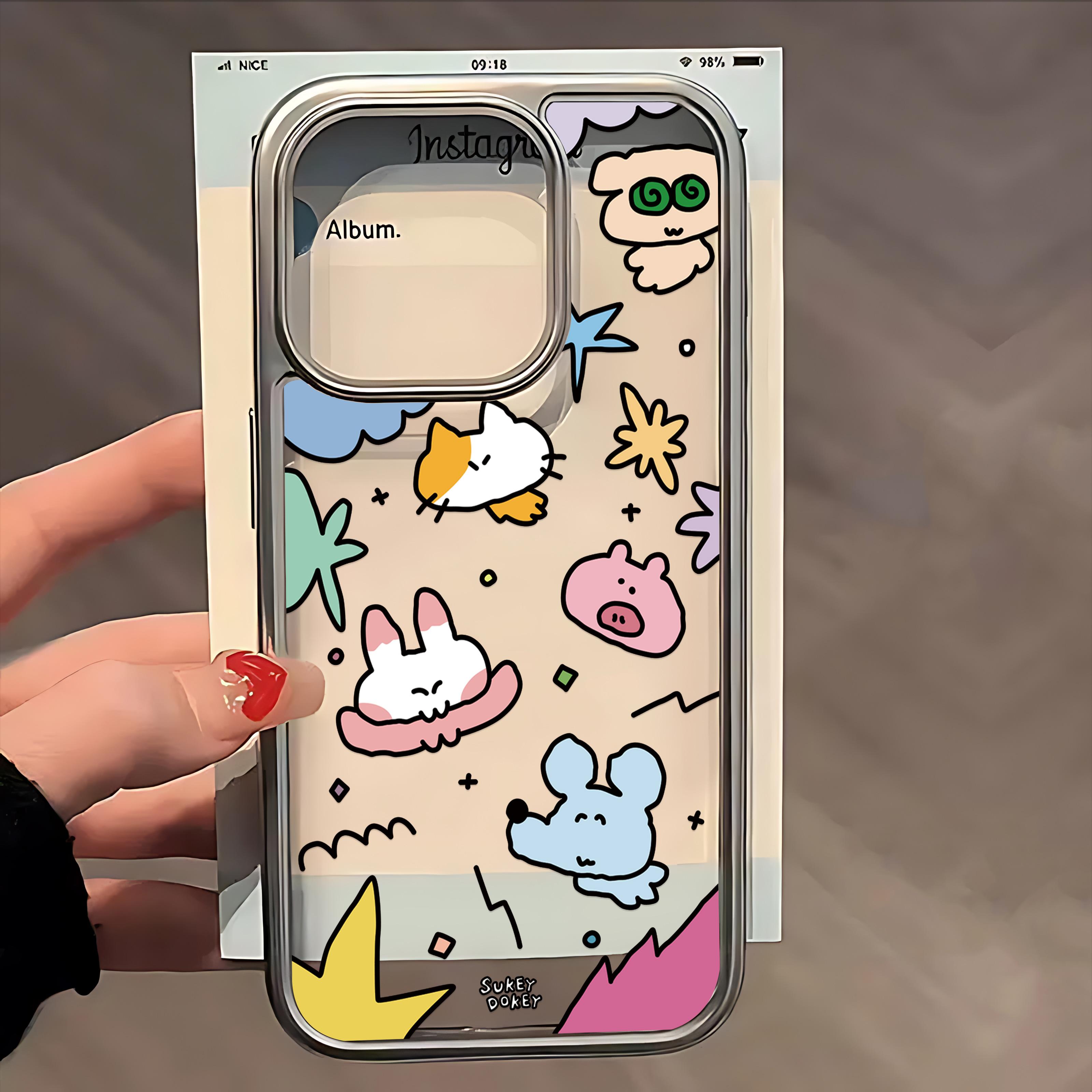 

Hot S-Sukeydokey Cute Phone Case for IPhone 17 16e 16 15 14 13 12 11 Air Pro Max X XR XSMAX 8 Plus Luxury Clear Soft Back Cover iPhone XSMax