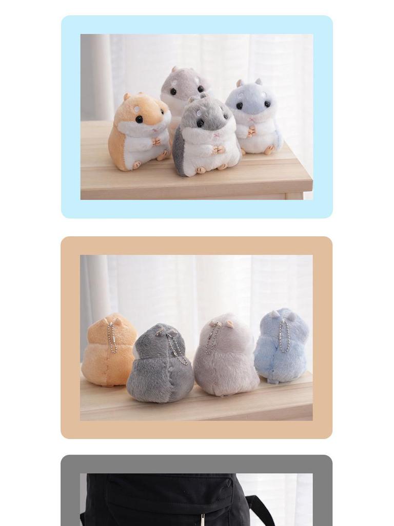 Hamster Plush Keychain Toy - Keyring & Bag Charm
