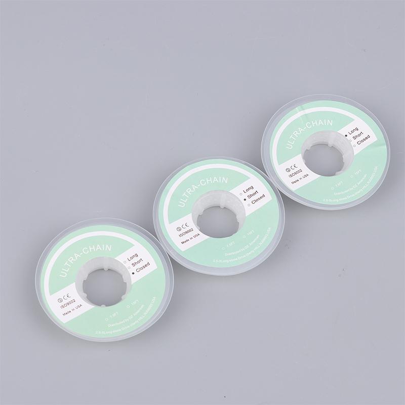 Clear Rubber Chain Orthodontic Elastic Ultra Power Chain Rubber Band Gum Ortho