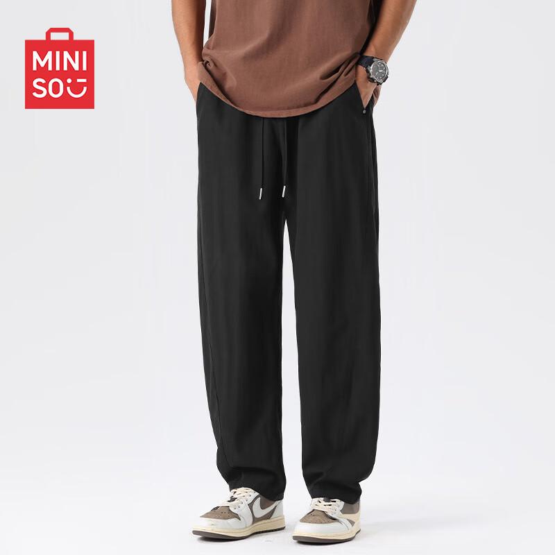 

MINISO Men s Soft Drape Straight-Leg Casual Pants L