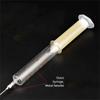 10PCS Glass Syringes for Liquid 1ML 5ML 10ML Transparent Measuring Syringe Tools Metal Needle Oil Soldering Flux Syringe Tool