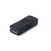 Black Blue Consumer Electronics Coupler Gender Connector USB 3.0 Adapter Type A Female To Female