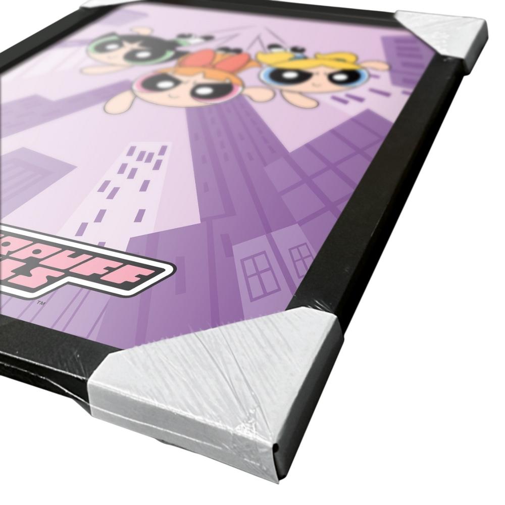 The Powerpuff Girls Purple Framed Poster