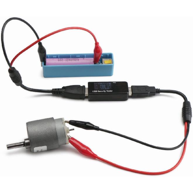 DROK 18 AWG USB to Alligator Clips with Wires - USB Male to Female Ports Test Leads with Alligator Clips Electrical Testing 13.35 inches 3-5A