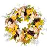 New Autumn Harvest Festival Wreath for Door or Wall - Thanksgiving Floral Home Decoration