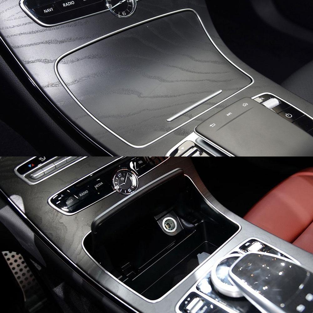 For Mercedes C-Class Car Center Console Cup Holder Frame Trim For W253 W205 GLC 2014-22 2056830900 Car Interior Accessories