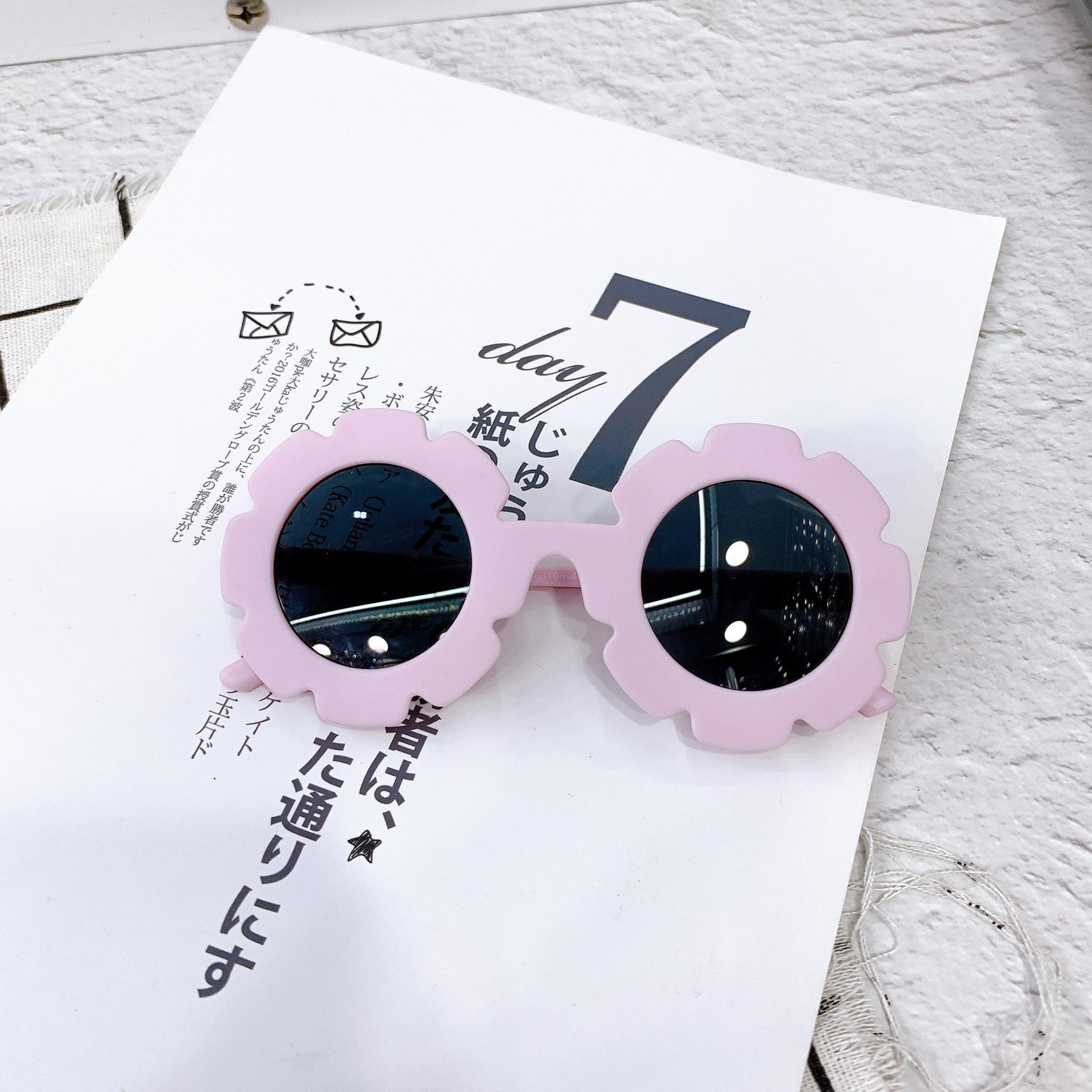 

Детские мультяшные солнцезащитные очки 83106Pc оправа матовая симпатичные мальчики и девочки цветочные очки солнцезащитные очки Uv400