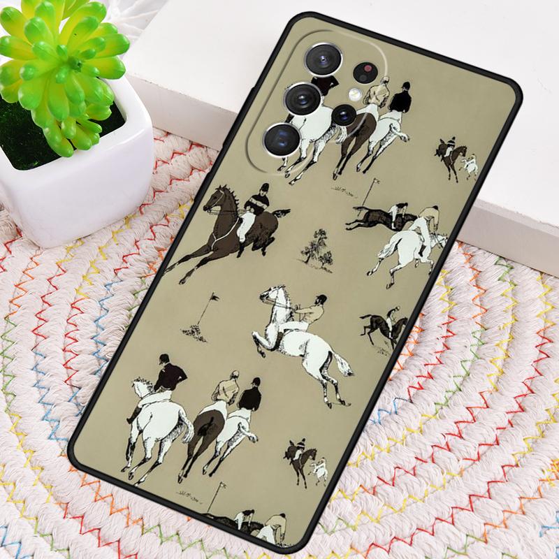 Pferde Muster Collage Silikon Handyhülle Für Samsung Galaxy note 10 pro S26 S25 S24 S23 S22 S21 Plus S25Ultra Capa Abdeckung