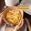 Round Non-Stick Silicone Oil-Absorbing Paper Liner for Air Fryer - Perfect for Fries, BBQ, and Baking.
