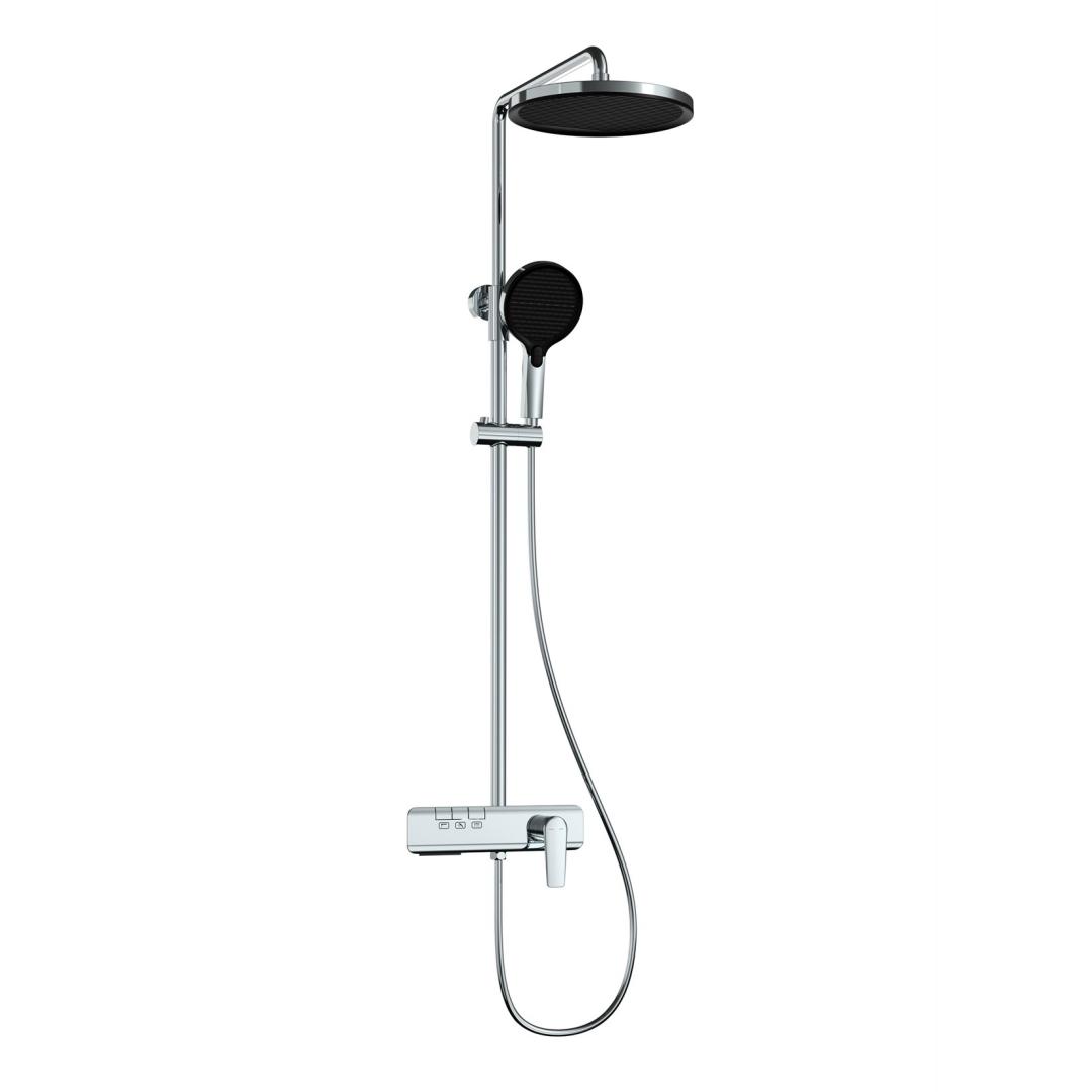 Brushed Gold Bathroom Shower Faucet Set Brass Rose Gold Bathroom Rainfall Shower Faucet Brass Grey Bath and Shower Faucet Set