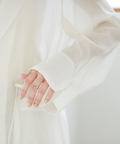 [BIS] Women's Drawstring Sheer Jacket, BVV14020, Natural (16)