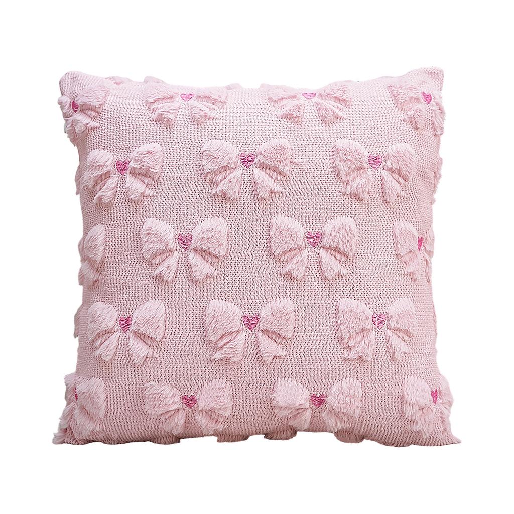 Christmas Tree Heart and Embroidered Throw Cover for Sofa Couch Living Room Decor