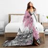 Paris Eiffel Tower Throw Blanket Ultra Soft Warm All Season Decorative Flannel Blankets for Bed Chair Car Sofa Couch Bedroom