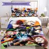 3pcs My Hero Academia Bedding Set Duvet Cover Closure Includes 1 Duvet Cover & 2 Pillowcases, Soft and Comfortable for All Seasons.