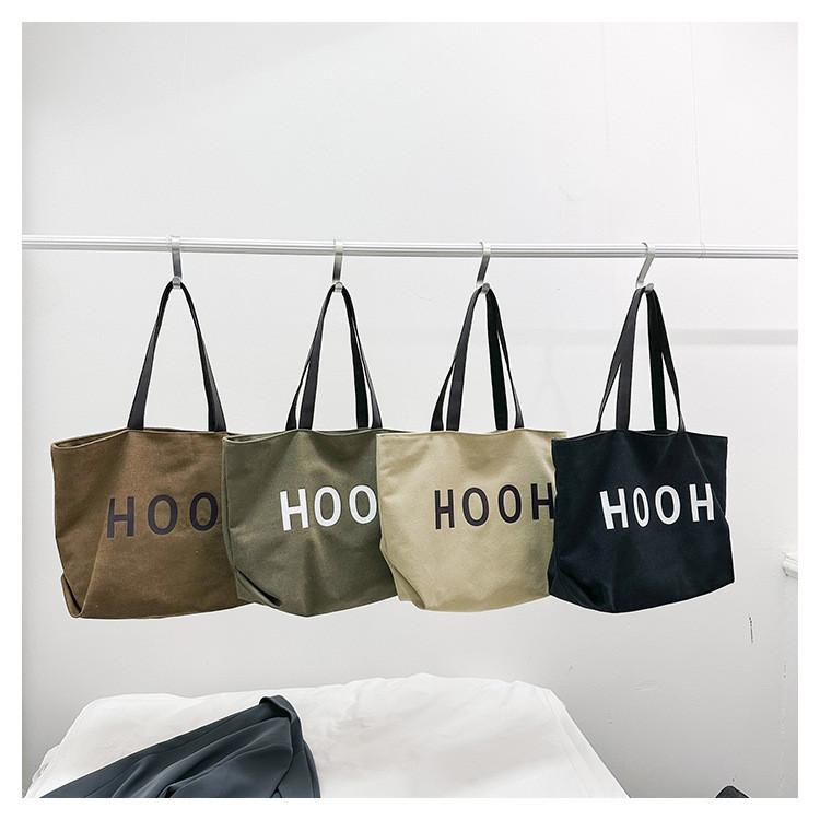 Trendy Large Capacity Shoulder Bag 2024 Winter New Casual Retro Study Tote Bag