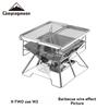 CAMPINGMOON BBQ Grill, Food-Grade 304 Stainless Steel BBQ Rack, Single-Line BBQ Grill Plate, Meat Grilling Rack, BBQ Grill Net