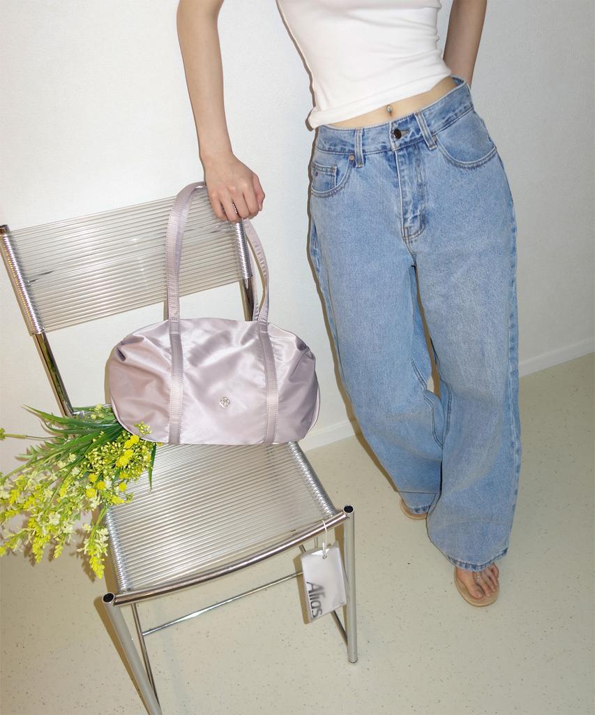 Heeari Aurora Shirred Duffle Bag_Lilac