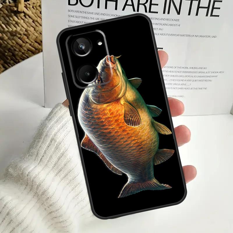 CARP FISH FISHING Case For Realme C67 C55 C53 C51 C35 C33 C31 C30 C25s C21Y GT Neo 5 GT5 9 10 11 12 Pro Plus
