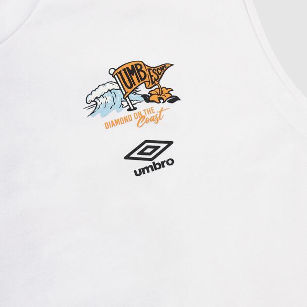 UMBRO [Quick-Dry] Diamond Escape Oasis Fresh Sleeveless White Ur221Csl59